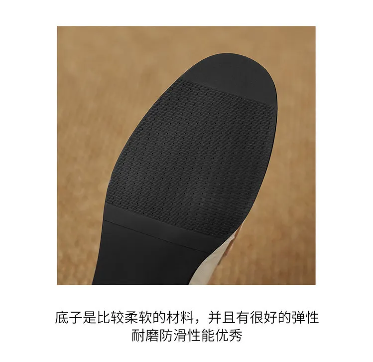 Early Spring Round Toe Deep Heel Chunky High Heel Women's Fashion Shoes 12-30a