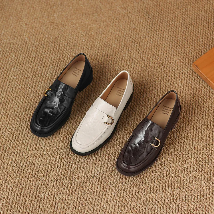Early Spring Round Toe Deep Heel Chunky High Heel Women's Fashion Shoes 12-30a