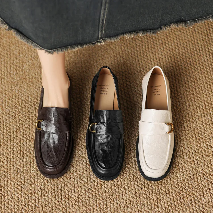 Early Spring Round Toe Deep Heel Chunky High Heel Women's Fashion Shoes 12-30a