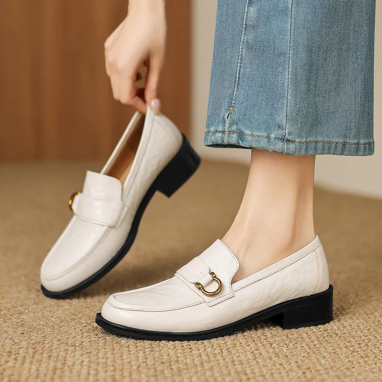 Early Spring Round Toe Deep Heel Chunky High Heel Women's Fashion Shoes 12-30a