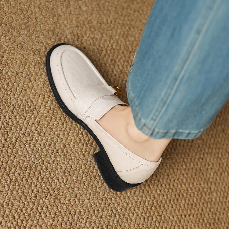 Early Spring Round Toe Deep Heel Chunky High Heel Women's Fashion Shoes 12-30a