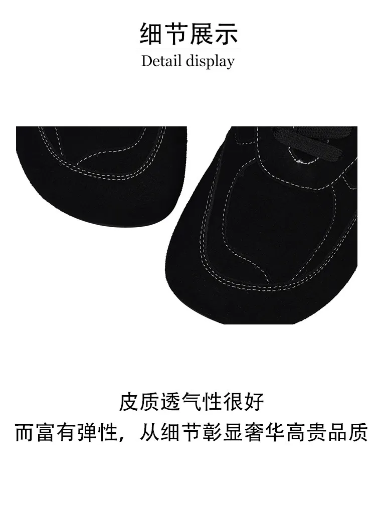 Early spring single shoes, round toe, lace-up, flat, cowhide, comfortable women's shoes, 1-6s