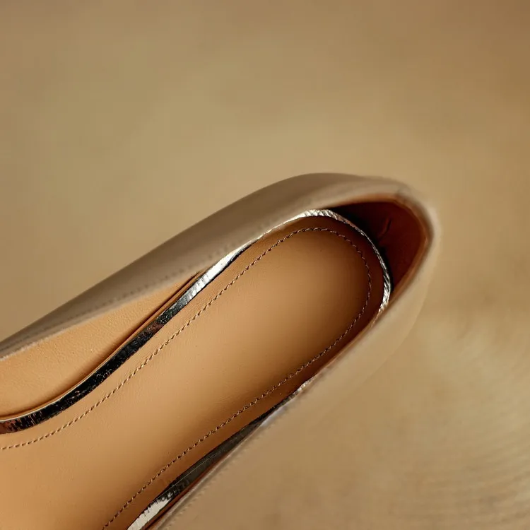 Early spring single shoes, pointed toe, low-cut, stiletto heel, slip-on, color-blocked women's shoes