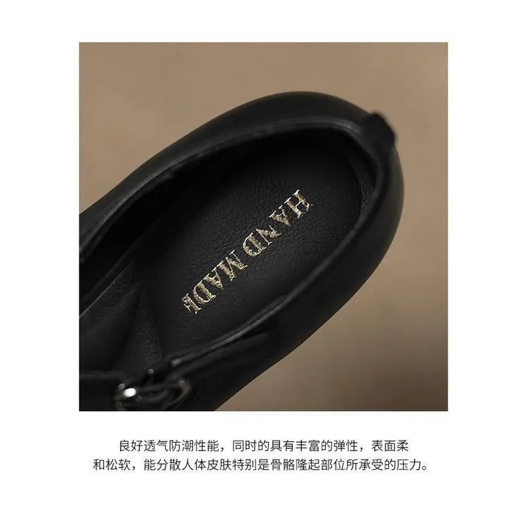 Early spring elegant pointed-toe crisscross strap high heels for women with thick soles and buckles