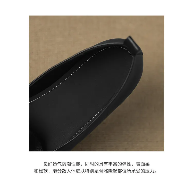 Early spring flat round-toe sheepskin women's shoes, burgundy and black, 1-29u