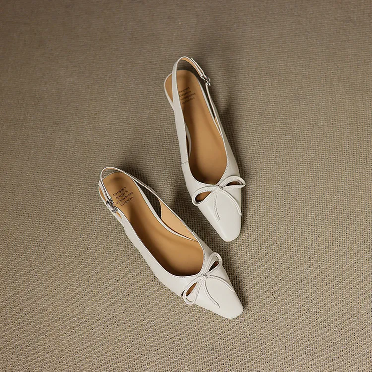 Fashionable summer sandals, early spring single shoes, square toe, bow-knot wedge heel, sheepskin fashion women's shoes 1-29q