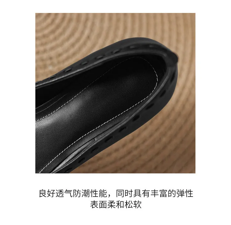 Early spring single shoes, square toe, low-cut, chunky heel, high heel, sheepskin fashion women's shoes, 3-6n