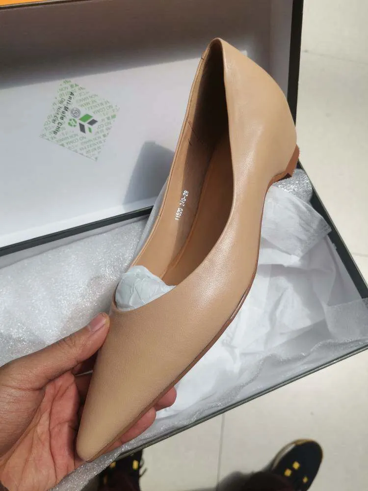 Spring and Autumn Retro Elegant Hidden Wedge Pointed Toe Women's Shoes Simple and Stylish Commuter Soft Sole Low Mouth Single Shoes