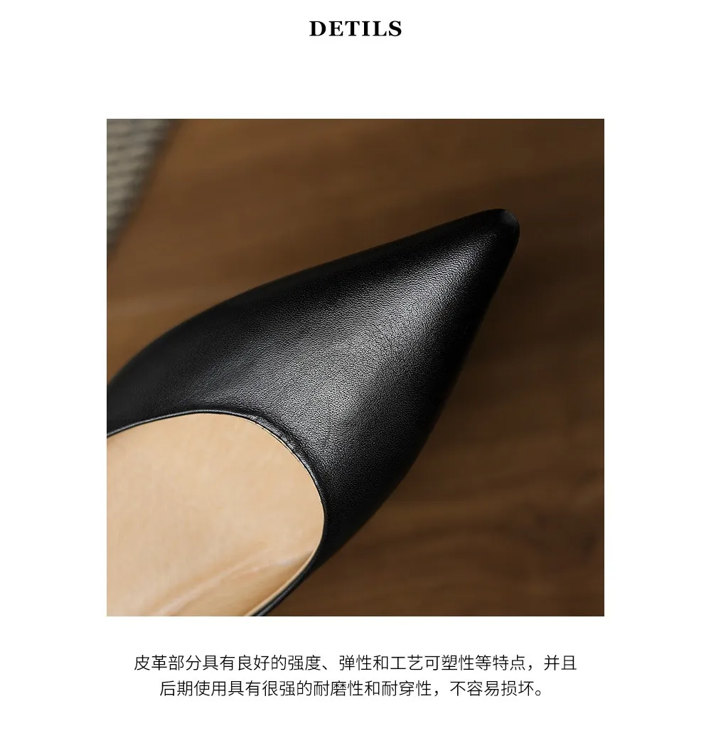 Spring and Autumn Retro Elegant Hidden Wedge Pointed Toe Women's Shoes Simple and Stylish Commuter Soft Sole Low Mouth Single Shoes
