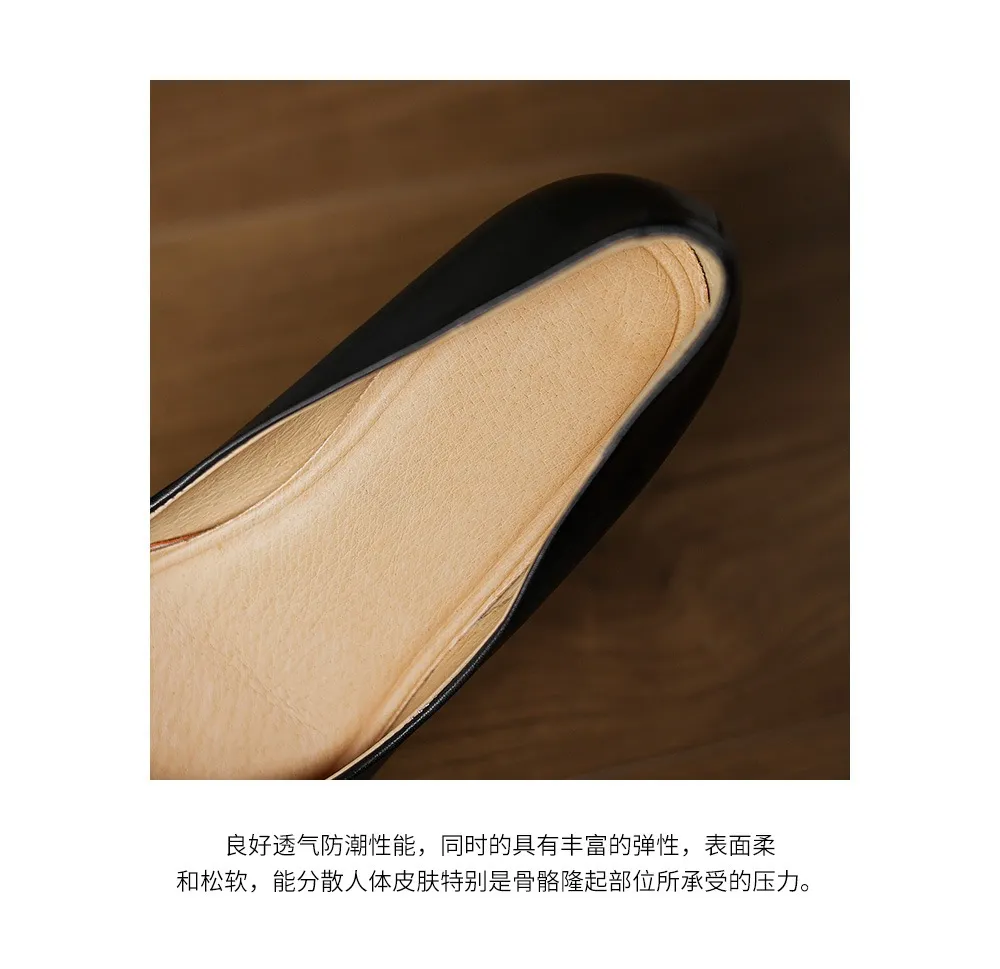 Spring and Autumn Retro Elegant Hidden Wedge Pointed Toe Women's Shoes Simple and Stylish Commuter Soft Sole Low Mouth Single Shoes