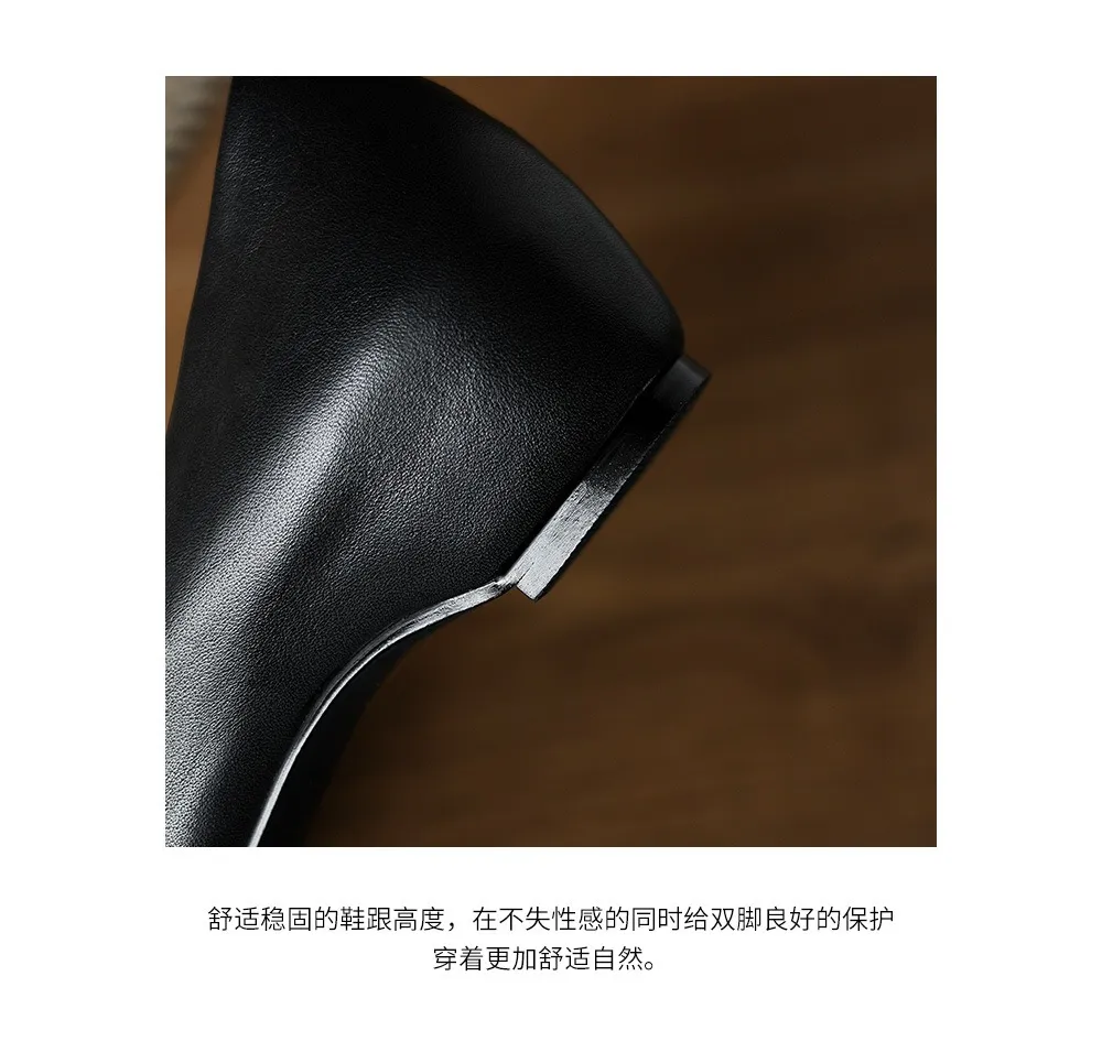 Spring and Autumn Retro Elegant Hidden Wedge Pointed Toe Women's Shoes Simple and Stylish Commuter Soft Sole Low Mouth Single Shoes