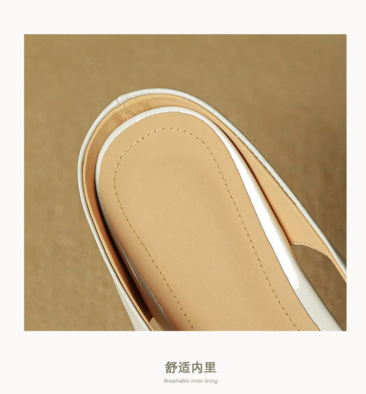 Spring/Summer style round-toe closed-toe flat sheepskin fashion women's sandals 3-9g