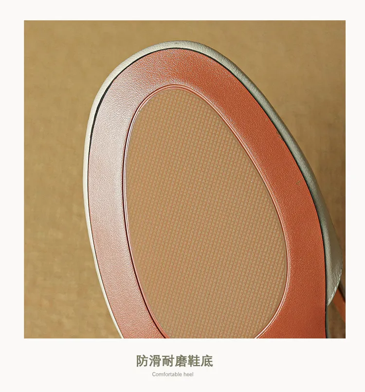 Spring/Summer style round-toe closed-toe flat sheepskin fashion women's sandals 3-9g