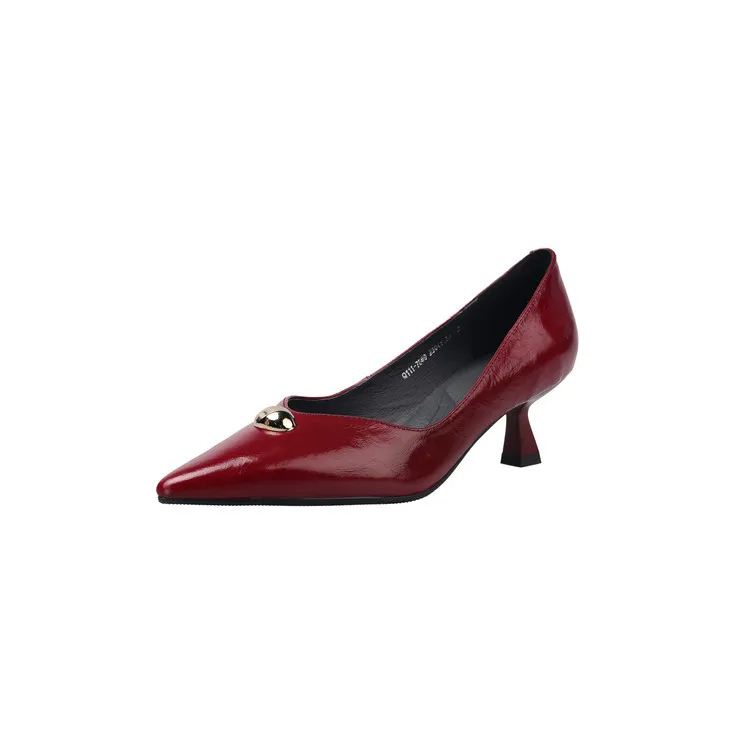 Fashionable 3-color early spring single shoes, pointed toe, low-cut, stiletto heel, high-heeled women's fashion shoes 3-3i