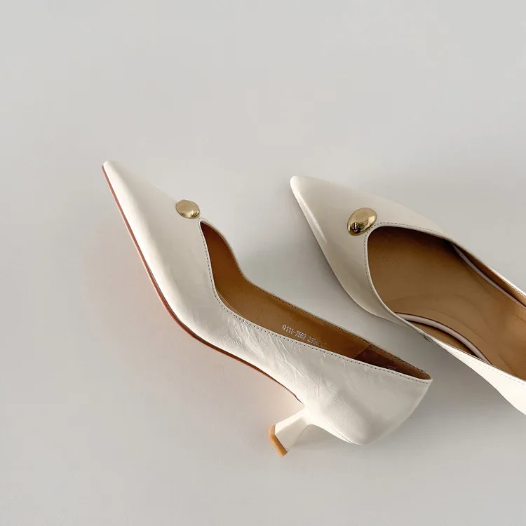 Fashionable 3-color early spring single shoes, pointed toe, low-cut, stiletto heel, high-heeled women's fashion shoes 3-3i