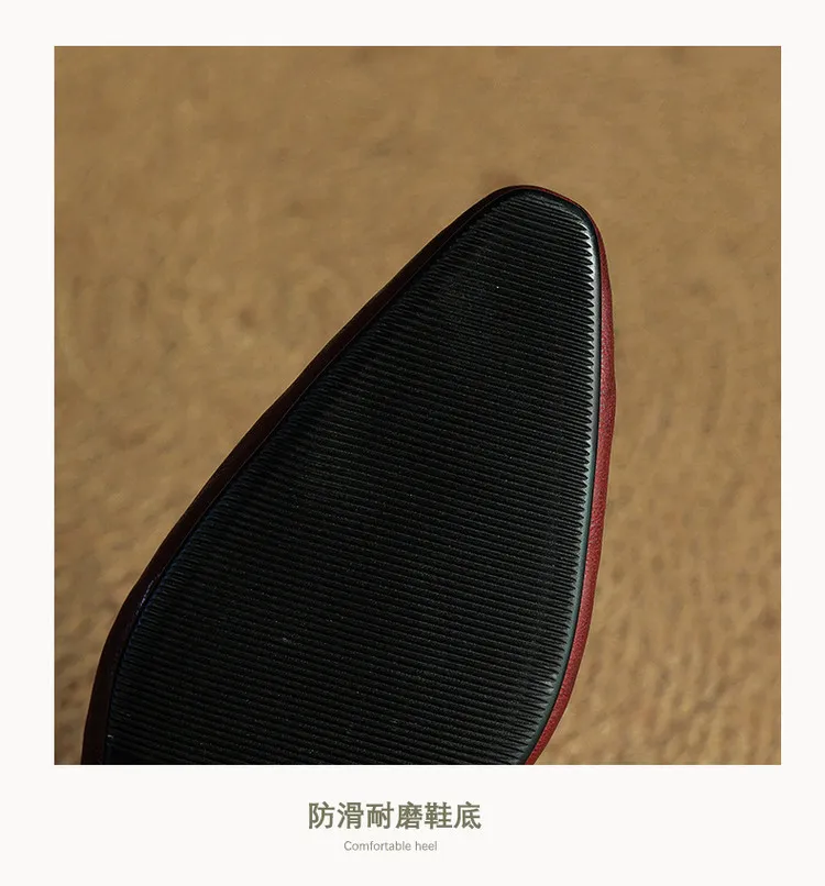 -Early Spring Slippers, Square Toe, Hidden Wedge Buckle, Fashionable Women's Shoes, 3-7m