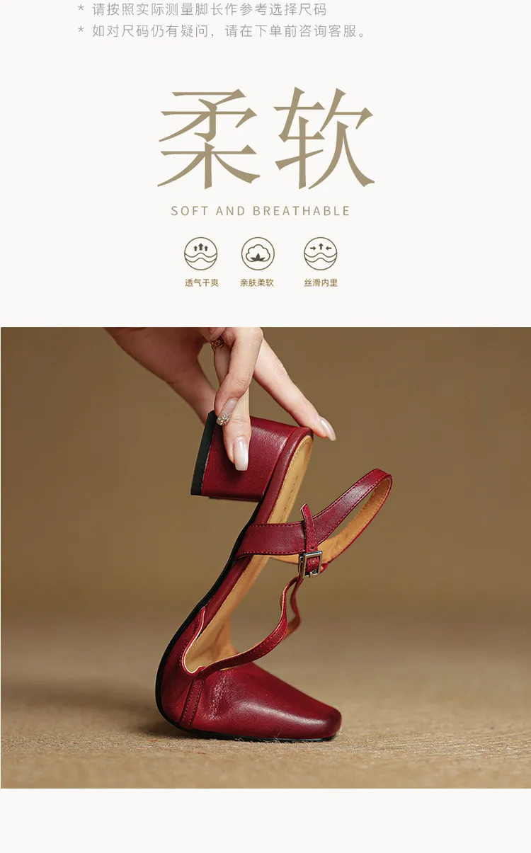 Real-life video of women's spring/summer cross-strap sandals, square toe, chunky heel, mid-to-high heel, cowhide fashion shoes.