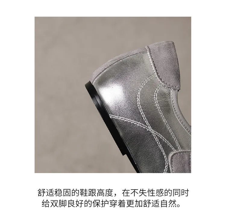 Early Spring Flat Round Toe Single Shoes with Velcro Straps, Women's Fashion Shoes 3-7j