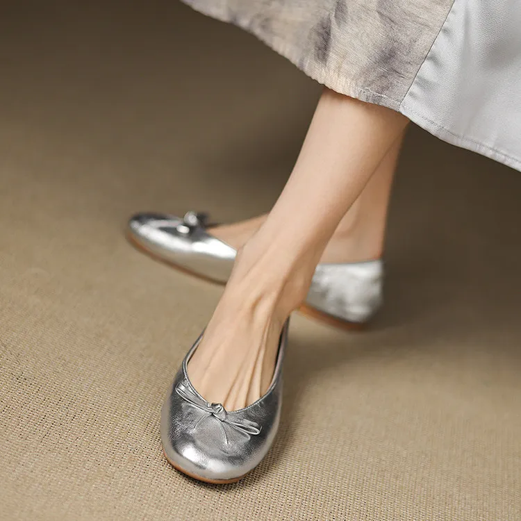 Spring single shoes, round toe, flat, slip-on, comfortable fashion women's shoes, 3-12i