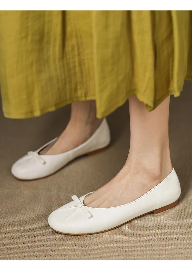 Spring single shoes, round toe, flat, slip-on, comfortable fashion women's shoes, 3-12i