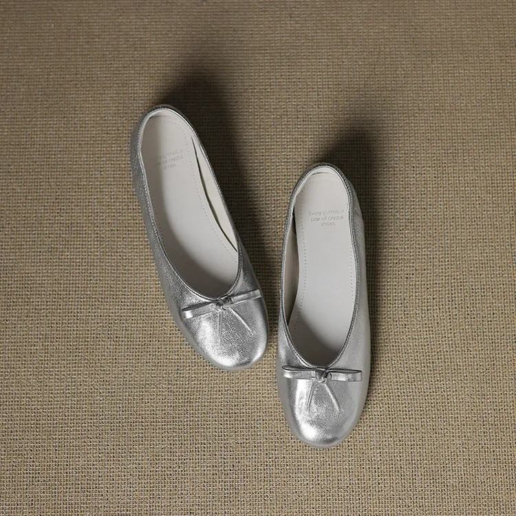 Spring single shoes, round toe, flat, slip-on, comfortable fashion women's shoes, 3-12i