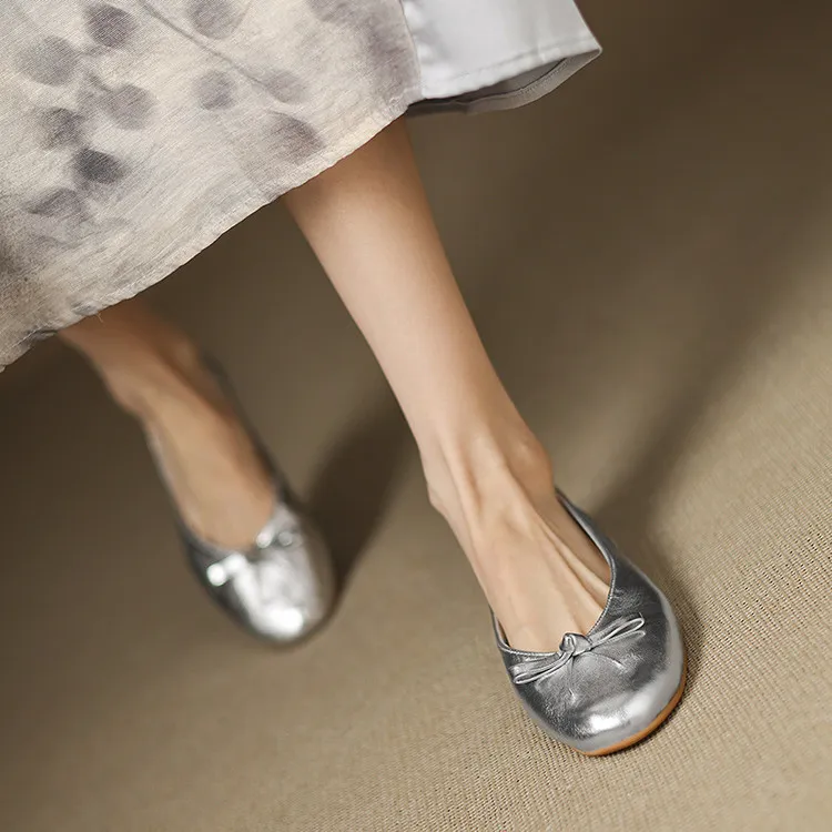 Spring single shoes, round toe, flat, slip-on, comfortable fashion women's shoes, 3-12i