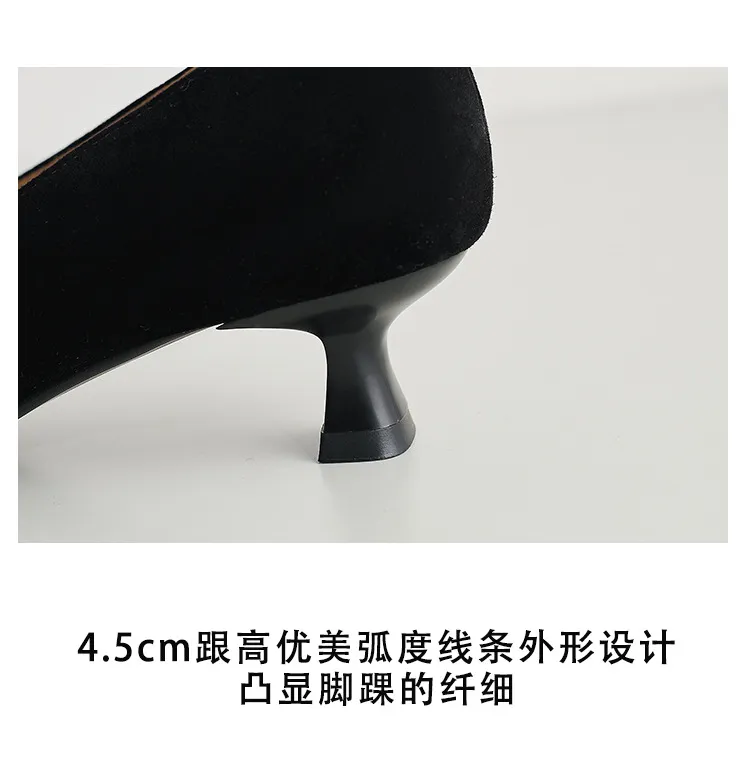 Spring single shoes, square toe, rhinestone buckle, stiletto heel, sheepskin fashion women's shoes, 3-17q