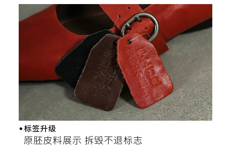 Spring single shoes, square toe, chunky heel, high heel, low mouth, fashion cowhide women's shoes, 3-14L