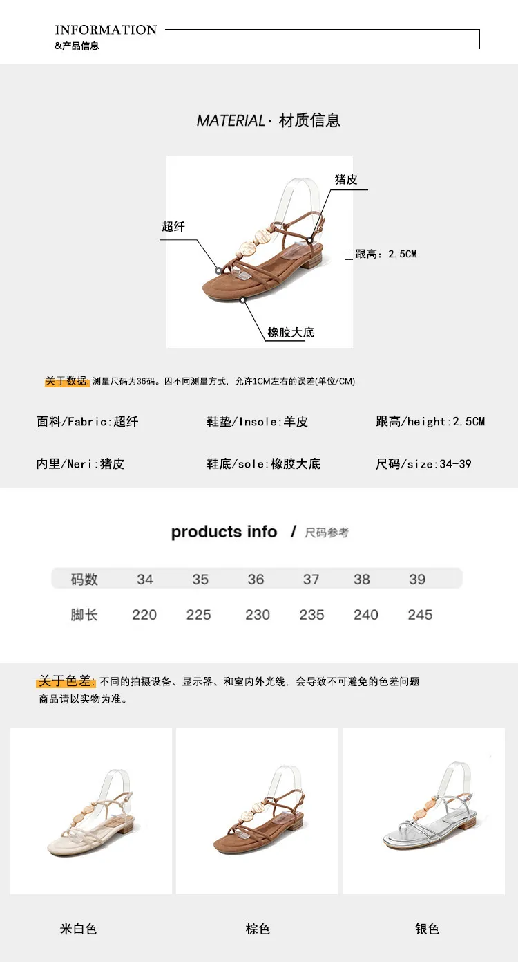 Summer sandals, round toe, chunky heel, low heel, buckle, fashion women's shoes, 3-19o