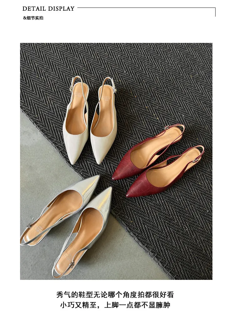Spring pointed-toe wedge heel fashion leather women's shoes 3-17k