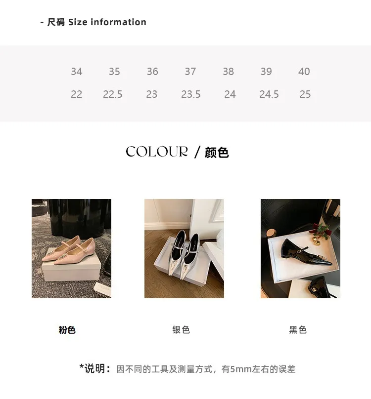 Spring single shoes, pointed toe, hidden wedge heel, elegant rhinestone sheepskin fashion women's shoes 3-19h