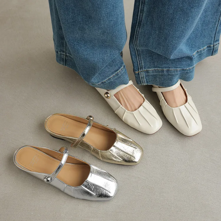 Spring Slippers, Square Toe, Wedge Heel, Sheepskin Fashion Women's Shoes, 3-30c, Light Fashion Sandals/Mini Slippers