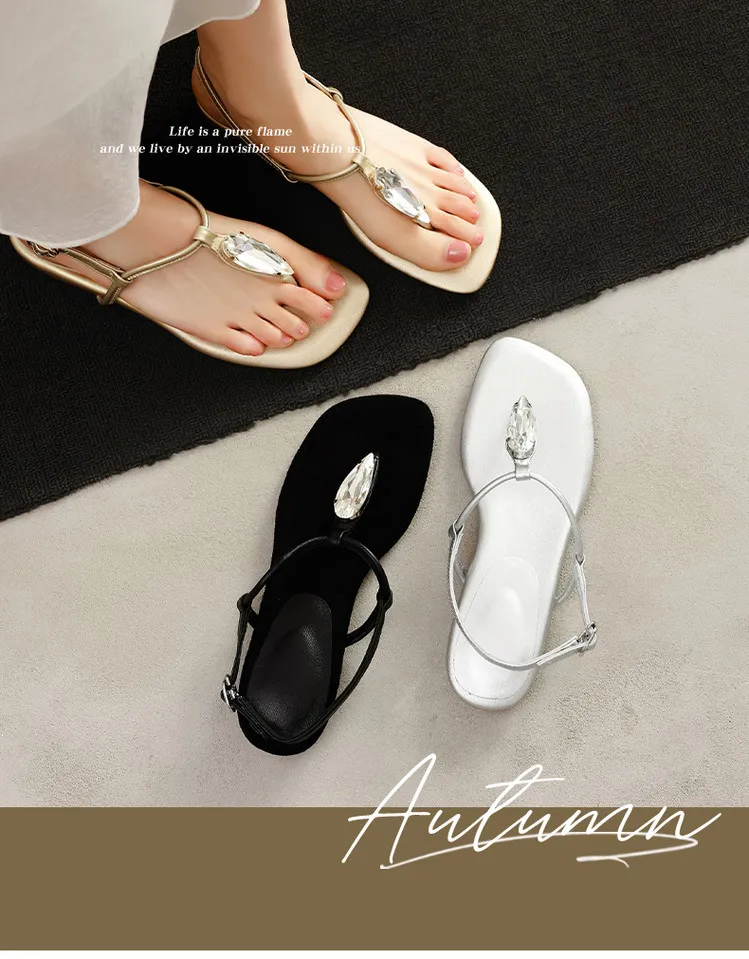 Summer sandals, square toe, wedge heel, cowhide, fashion women's shoes, 3-25z