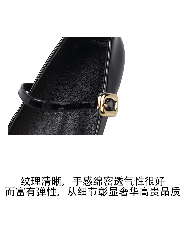 Spring pointed-toe buckle wedge heel fashion sheepskin women's shoes 3-30v