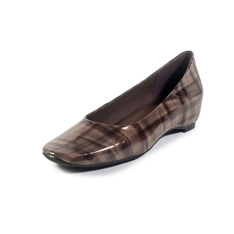 Spring single-toe wedge heel high-heel cowhide fashion women's shoes 3-25y