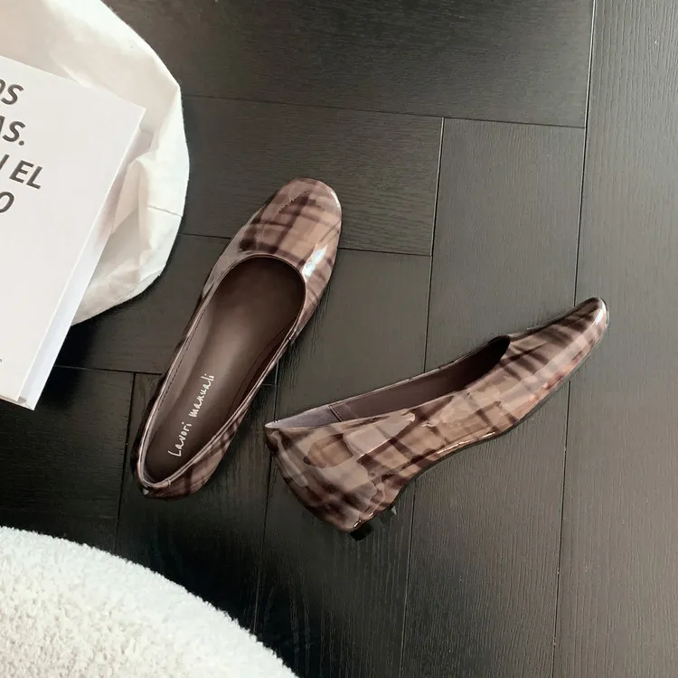 Spring single-toe wedge heel high-heel cowhide fashion women's shoes 3-25y