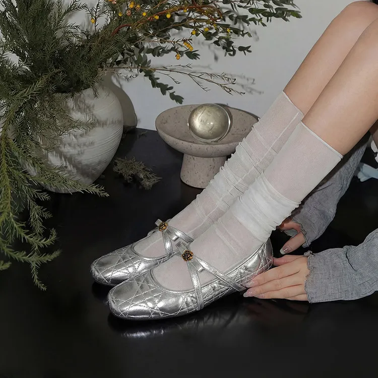 Spring single shoes, round toe, low heel, bow, sheepskin fashion women's shoes, 3-30b