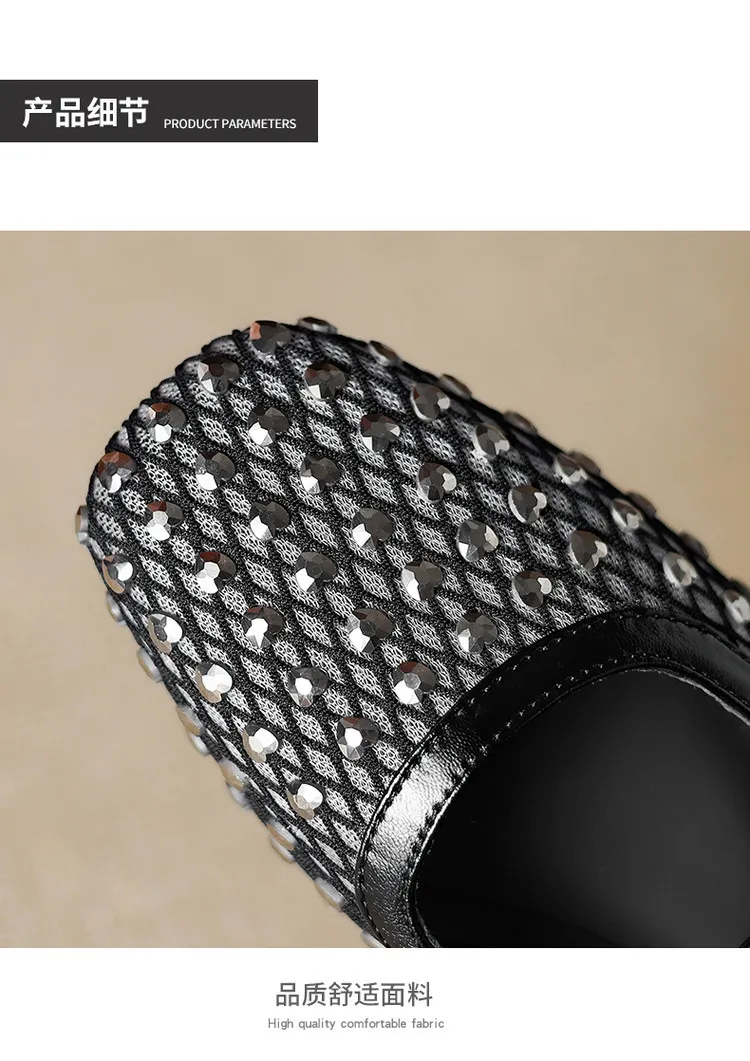 Summer single shoes, square toe, buckle, chunky heel, low heel, fashion women's shoes, 4-6F