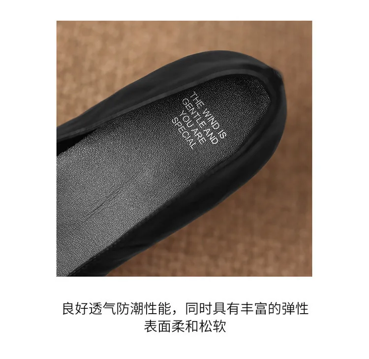 Korean style leather shoes, all inside and out, perfect for spring, summer and autumn. Pointed toe, low heel, comfortable, slimming, slanted opening. Available in 3 colors.