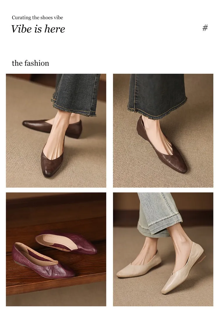 Spring single shoes, round toe, wedge heel, low heel, shallow mouth, fashion women's shoes, soft sole