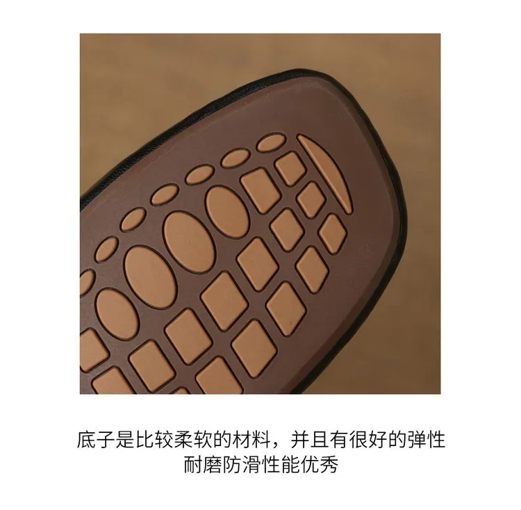 Fashionable floral buckle half-length slipper sandals, summer style half-closed toe single shoes, women's shoes, outdoor wear, wedge heel casual slippers
