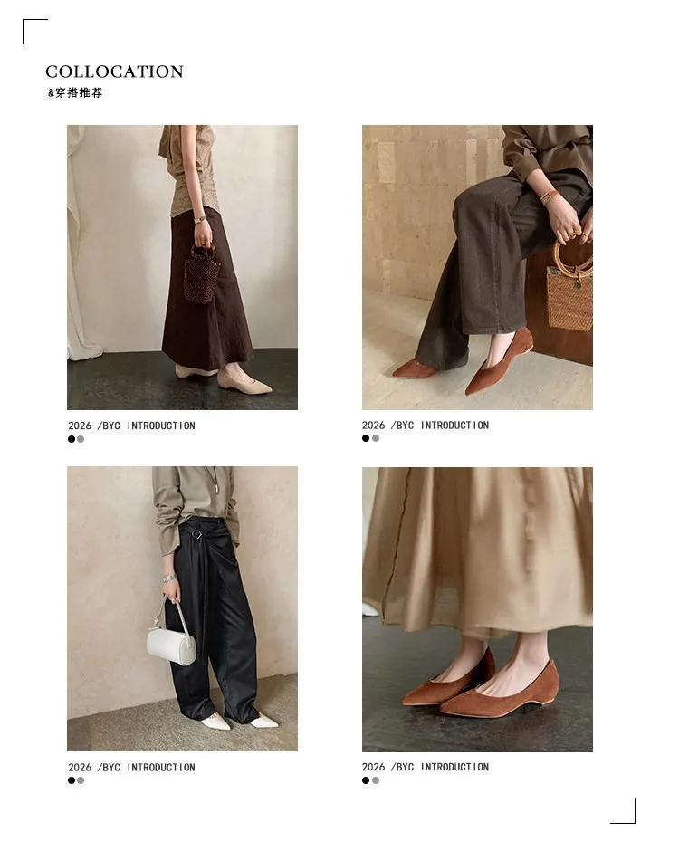 Supports encrypted ordering. Manzi Fashion Casual Single Shoes, Spring Pointed Toe Wedge Heel Low-Cut Fashion