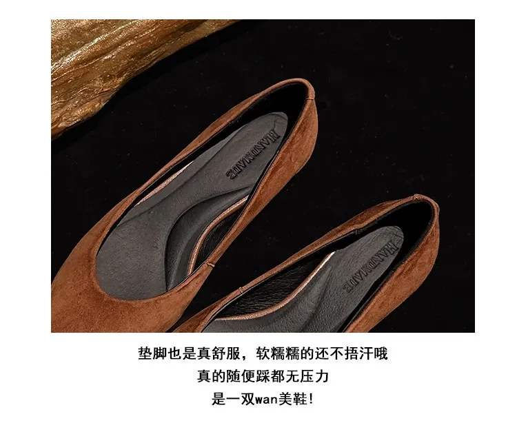 Supports encrypted ordering. Manzi Fashion Casual Single Shoes, Spring Pointed Toe Wedge Heel Low-Cut Fashion