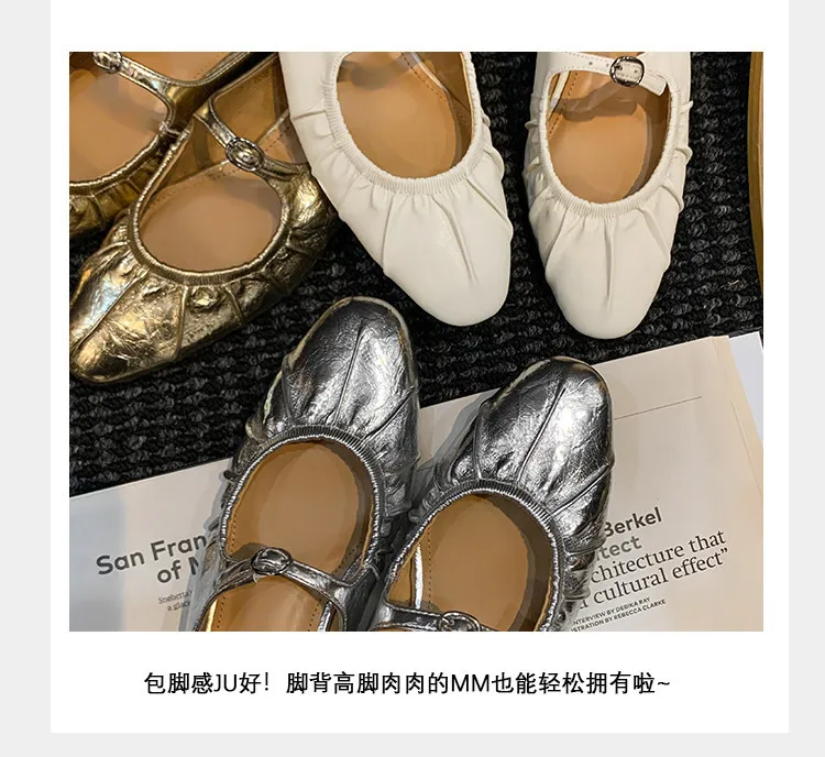 Summer slippers, round toe, chunky heel, low heel, closed toe, cowhide fashion women's shoes, 4-29g