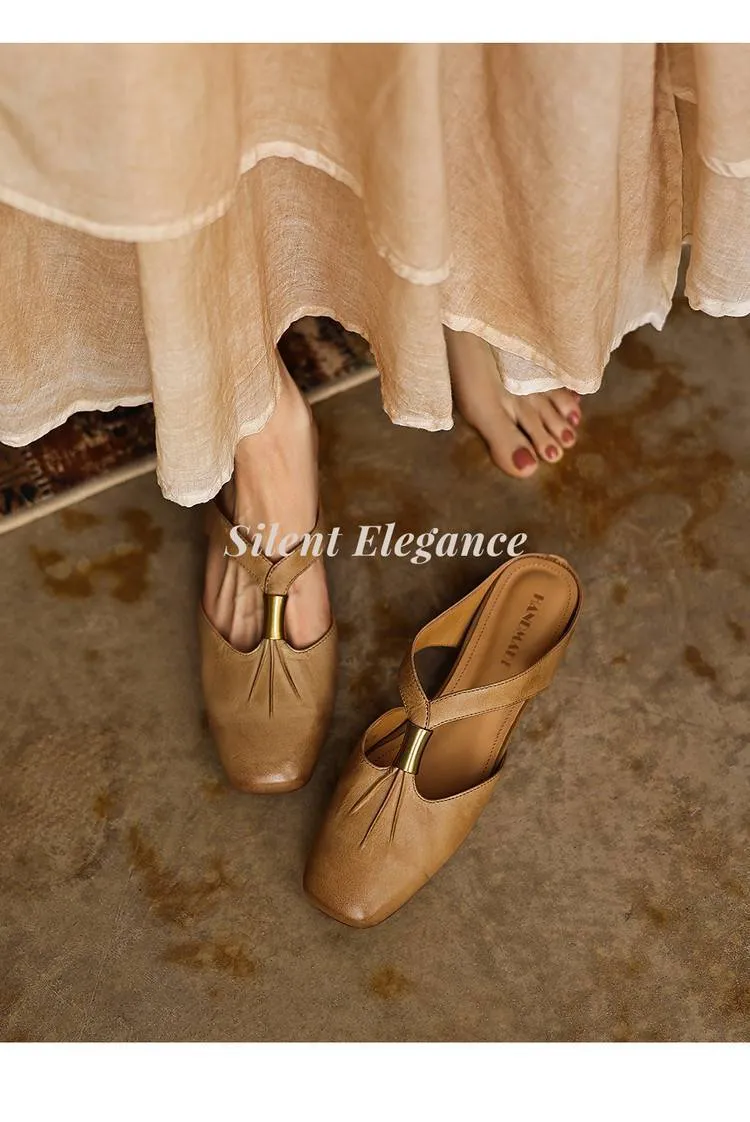 Supports zip-lock summer comfortable soft cowhide fashionable wedge sandals with retro style women's shoes