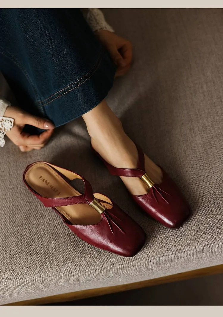 Supports zip-lock summer comfortable soft cowhide fashionable wedge sandals with retro style women's shoes