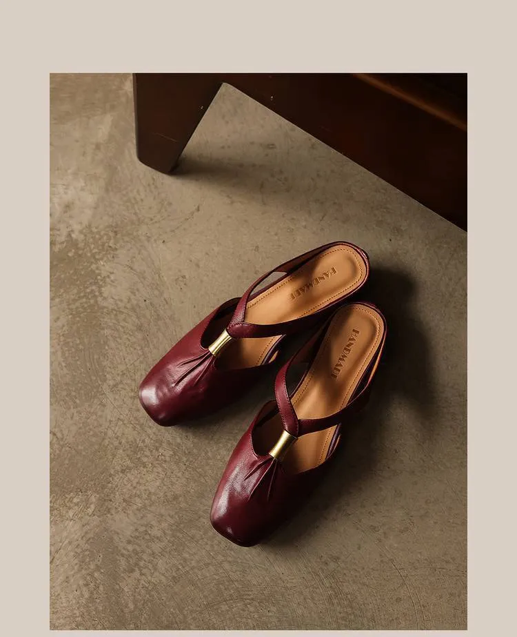 Supports zip-lock summer comfortable soft cowhide fashionable wedge sandals with retro style women's shoes