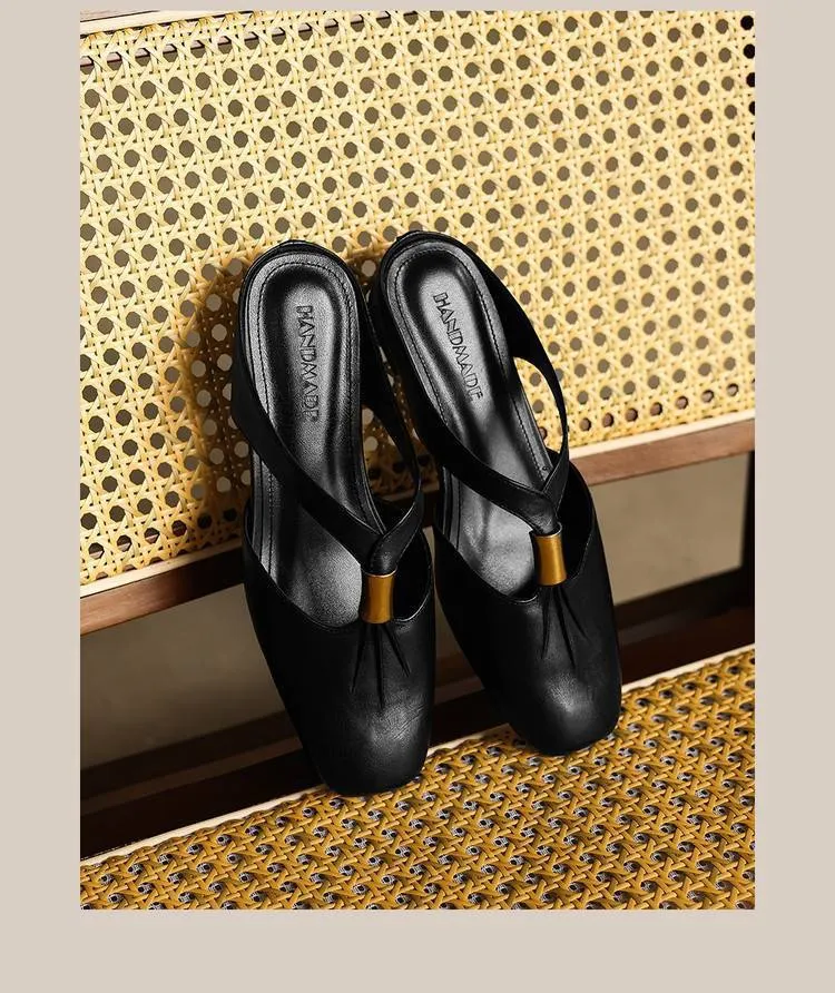 Supports zip-lock summer comfortable soft cowhide fashionable wedge sandals with retro style women's shoes