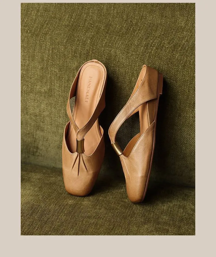 Supports zip-lock summer comfortable soft cowhide fashionable wedge sandals with retro style women's shoes