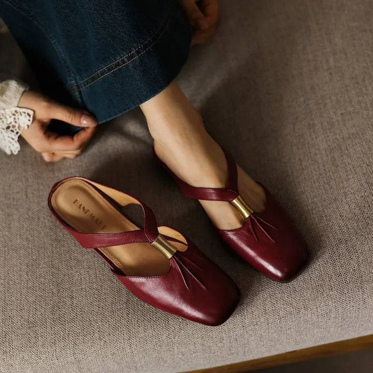 Supports zip-lock summer comfortable soft cowhide fashionable wedge sandals with retro style women's shoes